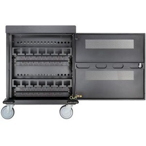 Charging Cabinet/Cart via AC Adapter (UK) x32 Devices, Trolley, Using supplied AC Adapter (power cables) included with dev