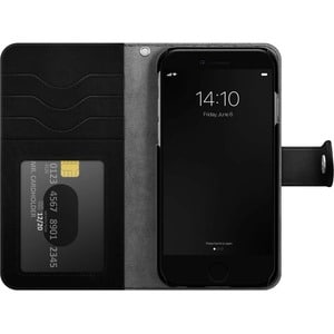 iDeal Of Sweden Magnet Wallet Carrying Case (Wallet) Apple iPhone 13 Smartphone - Black - Suede Lining