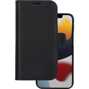 dbramante1928 ApS Lynge Carrying Case (Wallet) Apple iPhone 13 Smartphone - Black - Impact Resistant - Full Grain Leather 