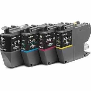 Brother LC421VAL Standard Kapazität Tintenstrahl Tintenpatrone - Schwarz, Cyan, Magenta, Gelb - Original - 4 / Pack - Tint