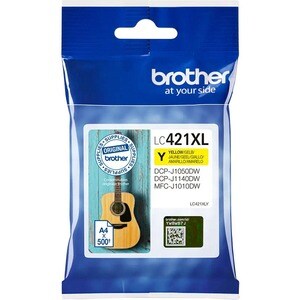 Brother LC421XLY Hoch Kapazität Tintenstrahl Tintenpatrone - Gelb - Original - 1 Pack