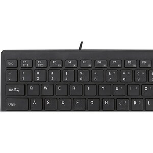 Adesso SlimTouch AKB-111UB Keyboard - Cable Connectivity - USB Interface - English (US) - Black - Membrane Keyswitch - Des