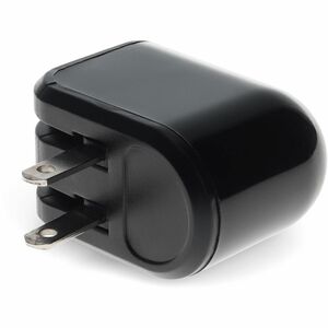 AddOn Wall Plug to USB 2.0 (A) 5V 2.4A for US Black - 5 V DC Output - 2.40 A - Black - 1