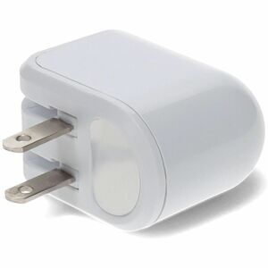 AddOn Wall Plug to USB 2.0 (A) 5V 2.4A for US White - 5 V DC Output - 2.40 A - White - 1