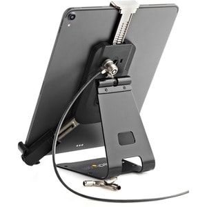 StarTech.com Secure Tablet Stand with K-Slot Cable Lock, Locking Universal Holder for 7.9"-13" Tablets, Adjustable, Securi