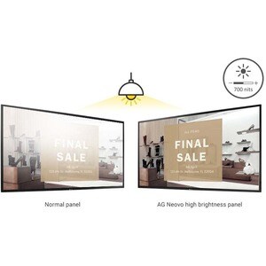 AG Neovo PD-43Q 1079,50 mm LCD Digital-Signage-Display - 24 Stunden/7 Tage Betrieb - IPS-Technologie (In-Plane-Switching) 