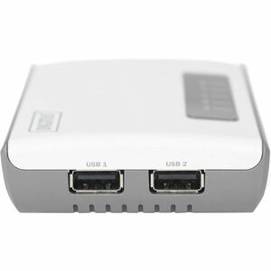 Digitus 2 Port USB 2.0 Wireless Multi-Functional Network Server, 300 Mbps. Product colour: White, LED indicators: Link, Po