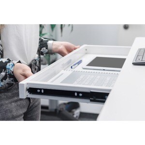 Digitus Elektrisch höhenverstellbarer Schreibtisch mit USB-Ladestation und Schublade. Produkttyp: Chefbürotisch, Vorgesehe