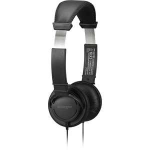 Kensington Wired Over-the-head Stereo Headset - Black - Binaural - Ear-cup - 182.9 cm Cable - Noise Cancelling Microphone 