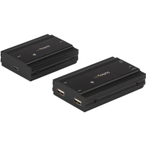 StarTech.com 4 Port USB 2.0 Extender Hub over CAT5e/CAT6 Ethernet Cable (RJ45), 330ft (100m), Metal Housing, USB Extender 