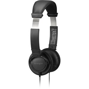 Kensington Kabel Kopfbügel Stereo Headset - Schwarz - Binaural - Geschlossen - 182,9 cm Kabel - Geräuschunterdrückung Mikr
