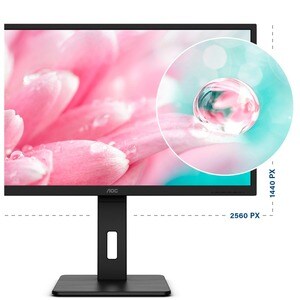 AOC Q32P2 32" Class WQHD Monitor LCD para gaming - 16:9 - Preto - 80 cm (31.5") Viewable - Tecnologia IPS (In-plane switch