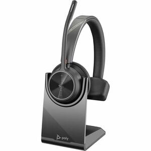 Poly Voyager 4300 UC 4320-M Headset - Stereo - USB Type A - Wired/Wireless - Bluetooth - 164 ft (50 m) - 20 Hz - 20 kHz - 