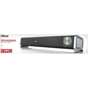 Trust Soundbar-Lautsprecher - 6 W RMS - Schwarz, Silber - USB