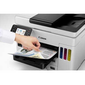 Impresora de inyección de tinta multifunción Canon MAXIFY GX7010 Inalámbrico - Color - Blanco - Copiadora/Fax/Impresora/Es