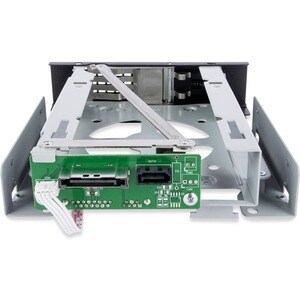 Icy Dock TurboSwap MB171SP-1B Drive Bay Adapter for 5.25" SATA, Serial Attached SCSI (SAS) - SATA Host Interface External 