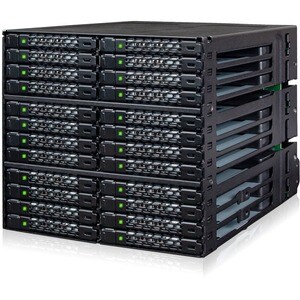 Icy Dock ToughArmor MB924IP-B Drive Enclosure for 5.25" SATA, Serial Attached SCSI (SAS) - Mini-SAS Host Interface Externa