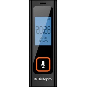 Dictopro Tiny Digital Voice Activated Recorder - HQ Recording from 60ft, Sensitive Mic - 8 GB - MP3, WAV, WMA, APE, FLAC -