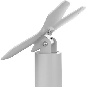 CTA Digital VESA Compatible Desk Mount with USB Ports and Cable Routing (White) - 75 x 75, 100 x 100 - VESA Mount Compatib