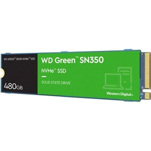 WD Green SN350 WDS480G2G0C 480 GB Solid State Drive - M.2 2280 Internal - PCI Express NVMe (PCI Express NVMe 3.0 x4) - Des