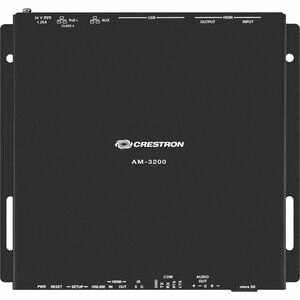 Crestron AirMedia AM-3200 Audio/Video Switchbox - Cable - 3840 x 2160 - 4K - 2160p - Notebook, Smartphone, Tablet, Display
