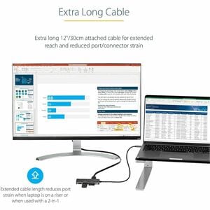 StarTech.com USB C Multiport Adapter, USB-C to 4K HDMI, 100W PD Pass-through, SD/MicroSD, 3xUSB 3.0, USB Type-C Mini Dock,