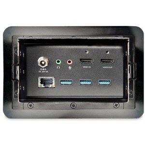 StarTech.com Conference Room Docking Station, In-Table Universal Laptop Dock, HDMI/60W PD/USB Hub/GbE/Audio, Huddle/Boardr