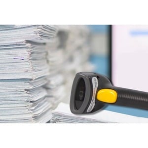 Star Micronics BSH-HR2081 Black Handheld Wired Barcode Scanner - 1D/2D/ USB/ Stand Included/ Black - 1D/2D/ USB/ Stand Inc