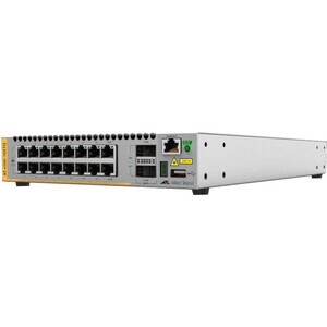 Allied Telesis x550 x550-18XTQ 16 Portas Gerenciável Comutador de camada 3 - Ethernet de 10 Gigabit - 10GBase-T - 3 Camada