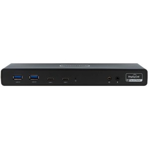 VisionTek VT4510 Dual Display 4K USB 3.0 / USB-C Docking Station with 100W Power Delivery - for Notebook - 100 W - USB 3.1