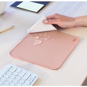 Logitech Studio Series Mouse Pad - 7.87" (199.90 mm) x 9.06" (230.12 mm) Dimension - Dark Rose - Natural Rubber, Nylon - A