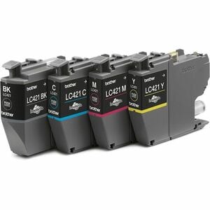 Brother LC421VAL Standard Kapazität Tintenstrahl Tintenpatrone - Schwarz, Cyan, Magenta, Gelb - Original - 4 / Pack - Tint