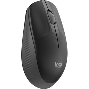 Logitech M190 Mouse - Full-size Mouse - Optical - Wireless - Charcoal - USB - 1000 dpi - Scroll Wheel - 3 Button(s) - Larg