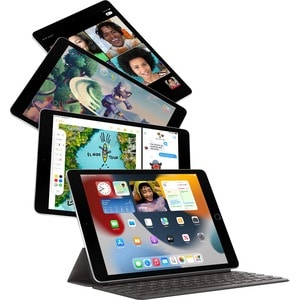 Apple iPad (9th Generation) A2602 Tablet - 10.2" - Apple A13 Bionic Hexa-core - 64 GB Storage - iPadOS 15 - Space Gray - L