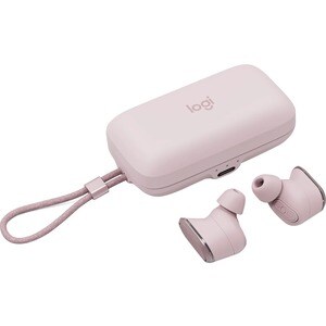 Logitech Zone True Wireless Earbud Stereo Earset - Rose - Binaural - In-ear - 3000 cm - Bluetooth - 20 Hz to 20 kHz - Nois