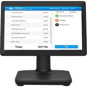 Elo E-Series 2 POS Terminal - Celeron 2.70 GHz - 4 GB DDR4 SDRAM 128 GB M.2/SATA - 39.6 cm (15.6") TFT Touchscreen UHD Gra