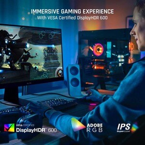 ViewSonic ELITE XG320U 32 Inch 4K UHD 1ms 150Hz Gaming Monitor with FreeSync Premium Pro, HDR 600, HDMI, DisplayPort, USB,