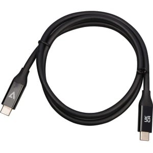 V7 V7USB4-80CM 79.25 cm USB-C Cabo de transferência de dados - 40 Gbit/s - Suporta até3840 x 2160 - Blindagem - 30 AWG - P