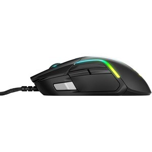 SteelSeries Rival 5 Gaming Mouse - USB - Optical - 9 Button(s) - 9 Programmable Button(s) - Matte Black - Cable - 18000 dp