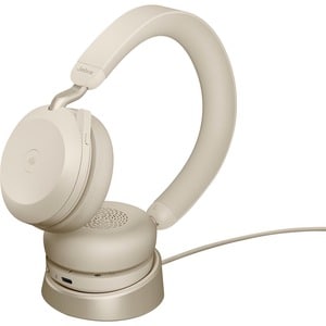 Jabra Evolve2 75 Headset - Stereo - Wireless - Bluetooth - 98.4 ft - 20 Hz - 20 kHz - On-ear - Binaural - Ear-cup - MEMS T