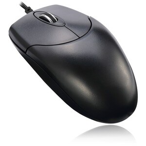 Adesso HC-3003US Mouse - USB - Optical - 3 Button(s) - Black - 1 Each - Cable - 1000 dpi - Scroll Wheel - Symmetrical