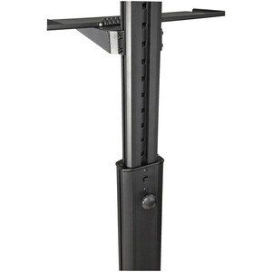 StarTech.com Mobile Standing Workstation with Monitor Mount, CPU/PC Holder, Height Adjustable Desktop Computer Cart, Stand