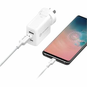 Alogic Elements Pro 1 m USB/USB-C Data Transfer Cable - 1 / Pack - Cable for Wall Charger - First End: 1 x USB 2.0 Type A 
