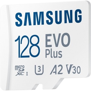 Samsung EVO Plus 128 GB Class 10/UHS-I (U3) V30 microSDXC - 130 MB/s Read - 10 Year Warranty