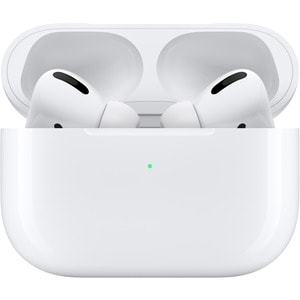 Apple AirPods Pro Wireless Earbud Stereo Earset - White - Binaural - In-ear - Bluetooth - Noise Cancelling Microphone - No