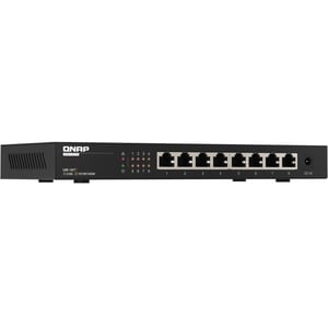 Switch Ethernet QNAP QSW-1108-8T 8 Porte - 2.5 Gigabit Ethernet - 2.5GBase-T - 2 Layer supportato - 18 W Consumo energetic