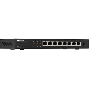 QNAP QSW-1108-8T 8 Ports Ethernet Switch - 2.5 Gigabit Ethernet - 2.5GBase-T - 2 Layer Supported - 18 W Power Consumption 