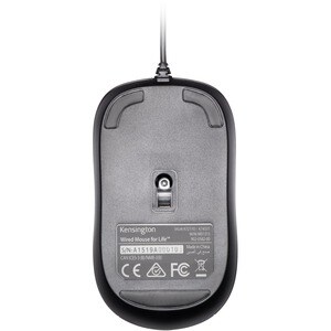 Kensington Wired Mouse for Life - Optical - Cable - USB - Scroll Wheel - 3 Button(s) - Symmetrical