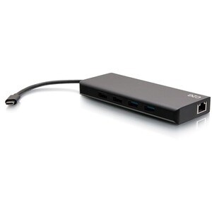 C2G USB C Docking Station - Dual Monitor Docking Station with 4K HDMI, USB, Ethernet, and AUX - Power Delivery up to 60W -