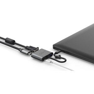 LINQ USB Type C Docking Station - 100 W - Black - 4K - 3840 x 2160 - 1 x USB Type-A Ports - USB Type-A - USB Type-C - HDMI